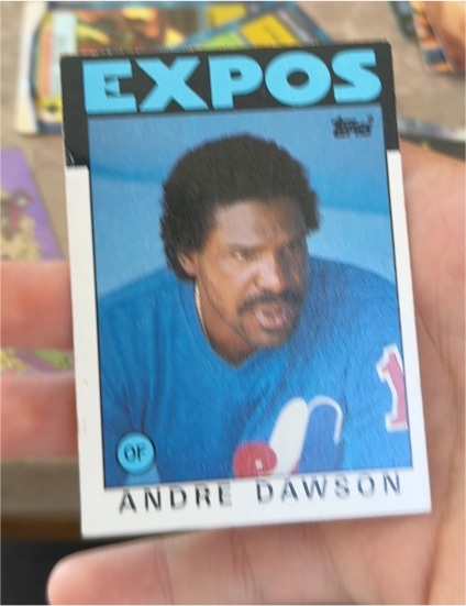 1986 Topps #760 Andre Dawson — front