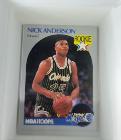 1990 NBA Hoops #214 Nick Anderson Rookie — front