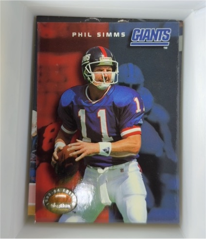 1993 Skybox Premium #43 Phil Simms — front