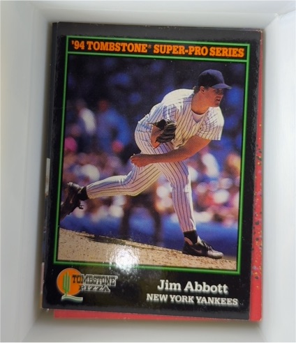 1994 Tombstone Pizza Super-Pro Series #16 Jim Abbott — front