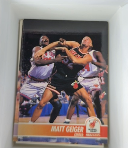 1994-95 NBA Hoops #132 Matt Geiger — front
