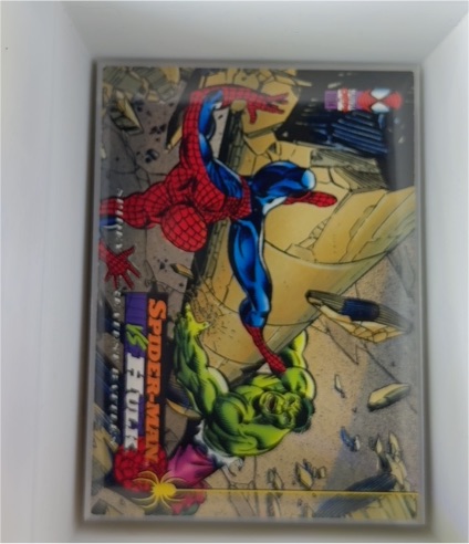 1994 Fleer The Amazing Spider-Man #107 Spider-Man vs Hulk — front