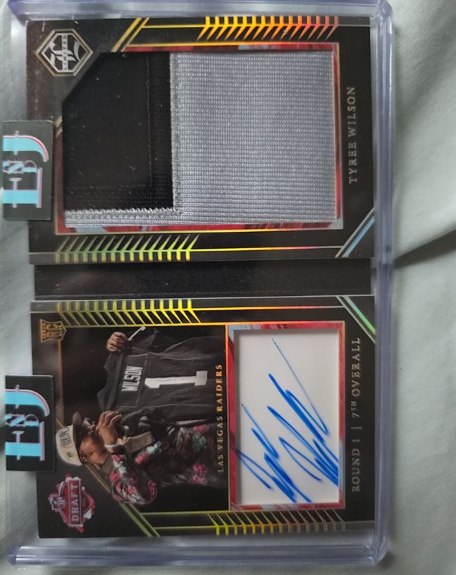 2023 Panini Zenith #7 Tyree Wilson Rookie Patch Autograph — front