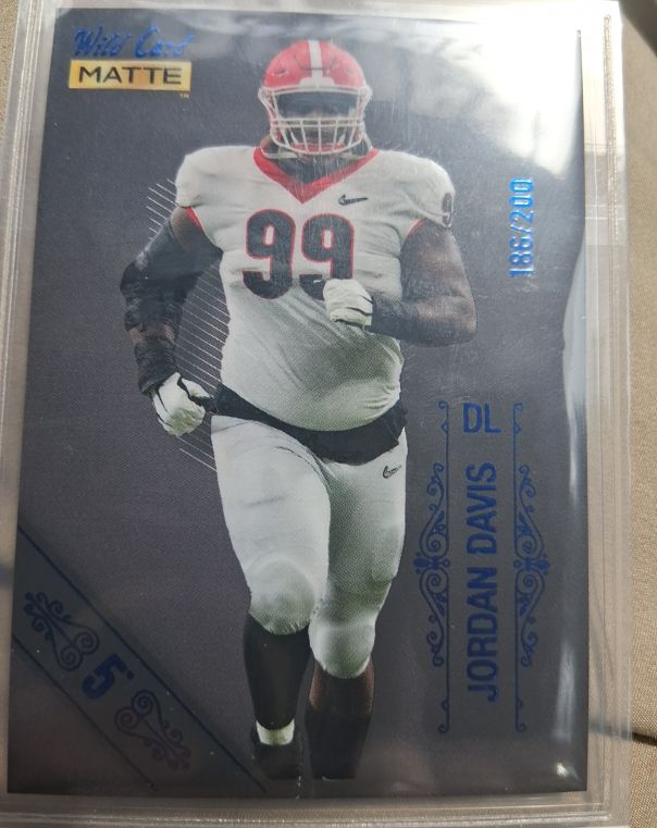 2022 Wild Card Matte #MB-65 Jordan Davis — front