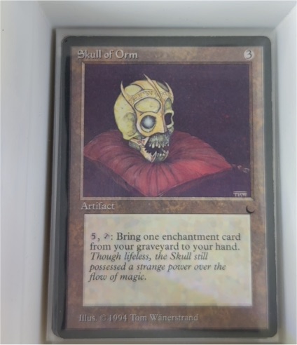 1994 Magic The Gathering #109 Skull of Orm — front