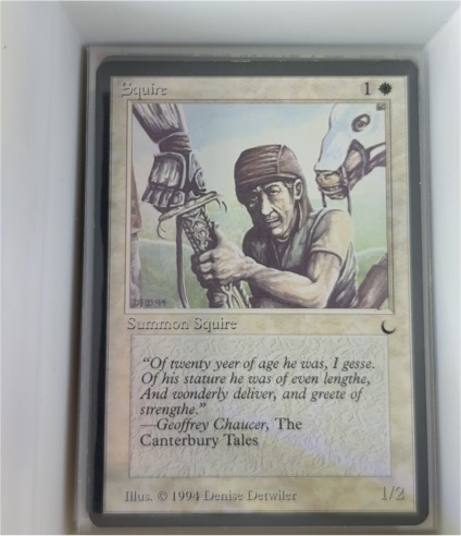 1994 Magic: The Gathering The Dark #17 Squire — front