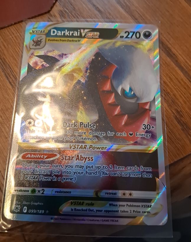 2022 Pokémon Sword & Shield Astral Radiance #099 Darkrai VSTAR — front