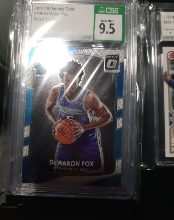 2017-18 Donruss Optic #196 De'Aaron Fox Rated Rookie — front