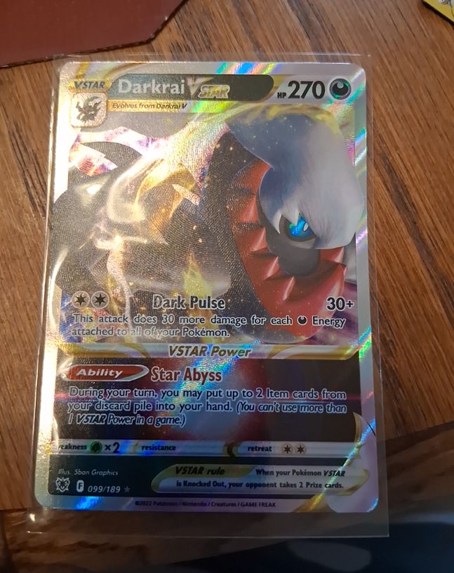 2022 Pokémon TCG Astral Radiance #099 Darkrai VSTAR — front