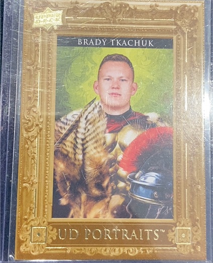 2023-24 Upper Deck UD Portraits #P32 Brady Tkachuk — front