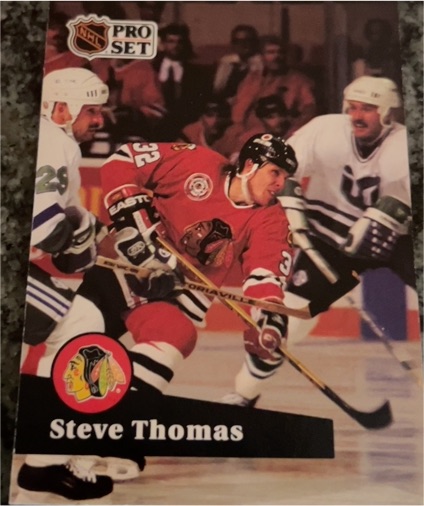 1991-92 Pro Set #45 Steve Thomas — front