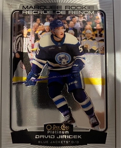 2022-23 O-Pee-Chee Platinum #293 David Jiricek — front