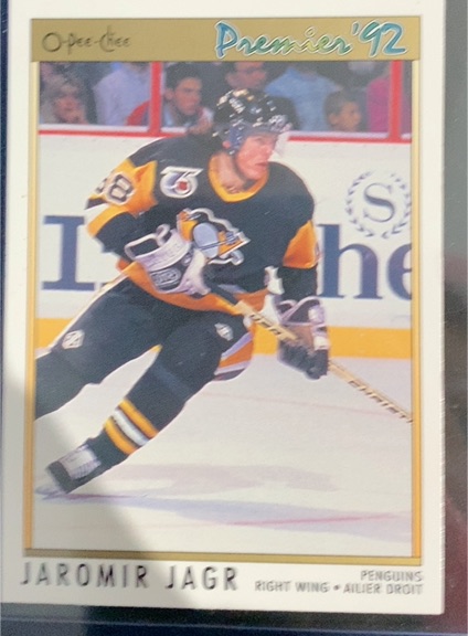 1991-92 O-Pee-Chee Premier #24 Jaromir Jagr — front