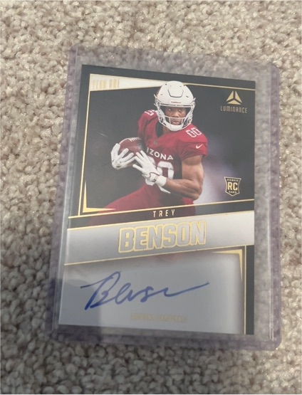 2024 Panini Luminance Year One Signatures #YOS-TBN Trey Benson — front
