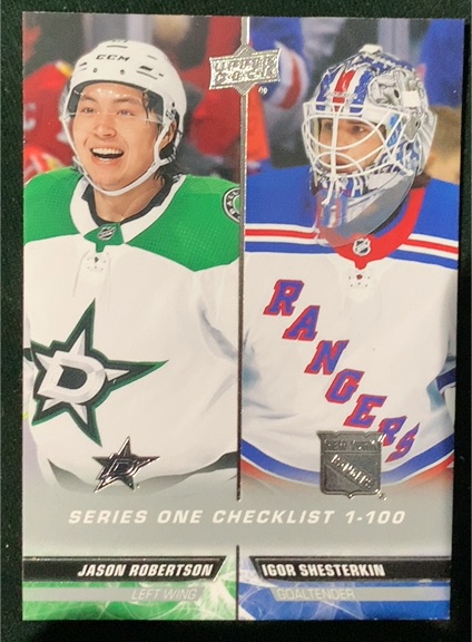 2022-23 Upper Deck #199 Jason Robertson / Igor Shesterkin — front