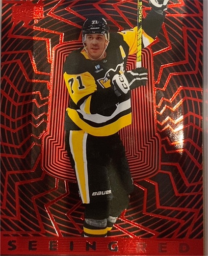 2023-24 Upper Deck Seeing Red #SR-56 Evgeni Malkin — front
