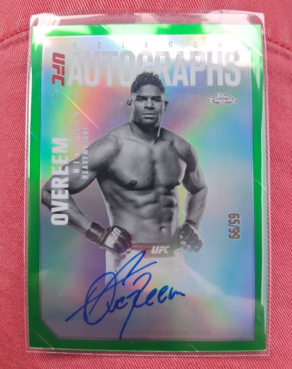 2025 Topps Chrome UFC Octagon Autographs #OLA-AO Alistair Overeem — front