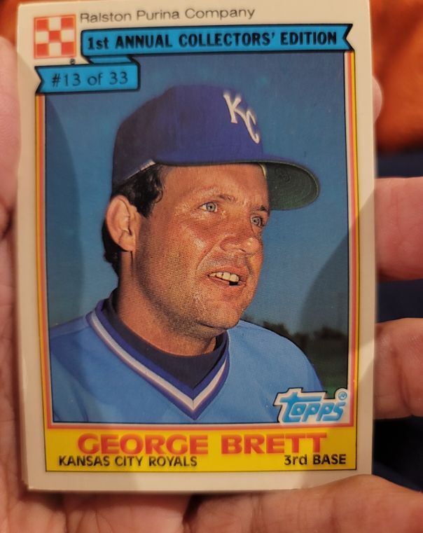 1984 Topps Ralston Purina #13 George Brett — front