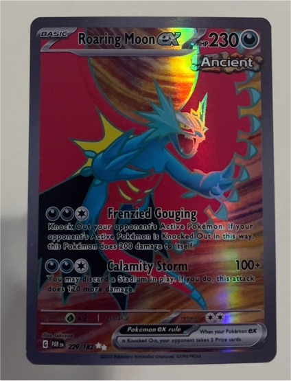 2023 Pokémon TCG Paradox Rift #229 Roaring Moon ex — front