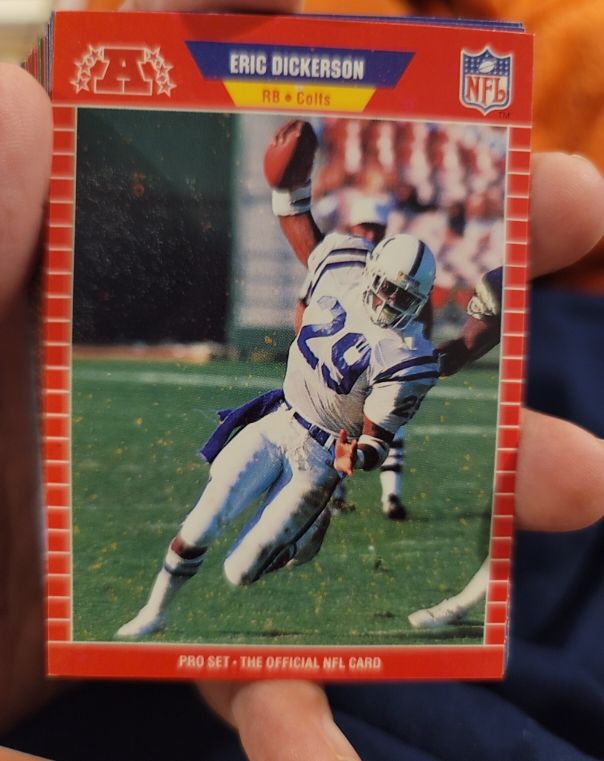 1989 Pro Set #455 Eric Dickerson — front
