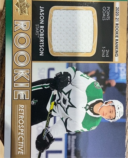 2021-22 Upper Deck Series 1 Rookie Retrospective #RR-2 Jason Robertson — front