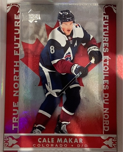 2024-25 Upper Deck Tim Hortons True North Future #TN-10 Cale Makar — front