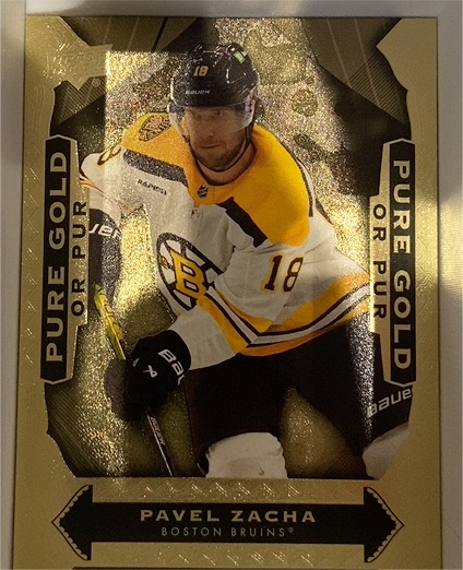 2024-25 Upper Deck Tim Hortons Pure Gold #PG-3 Pavel Zacha — front