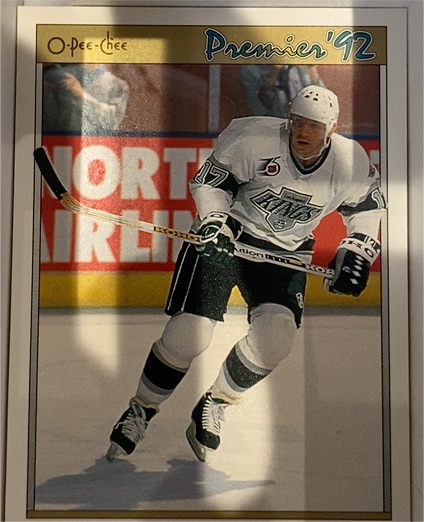 1991-92 O-Pee-Chee Premier #111 Jari Kurri Los Angeles Kings — front