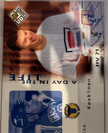 1998-99 Upper Deck UD Choice Swedish A Day in the Life #DL7 Jarmo Myllys — front