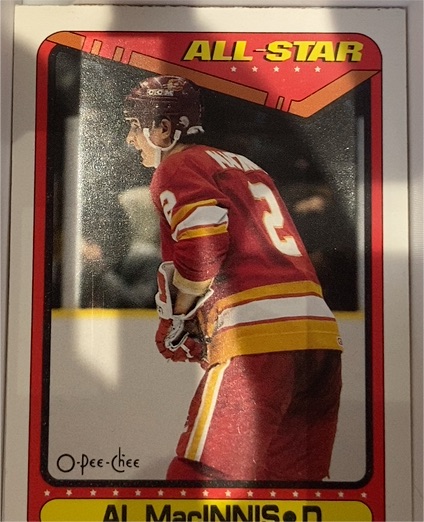 1990 O-Pee-Chee #197 Al MacInnis — front
