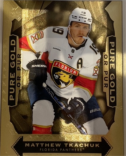 2024-25 Upper Deck Tim Hortons Pure Gold #PG-12 Matthew Tkachuk — front