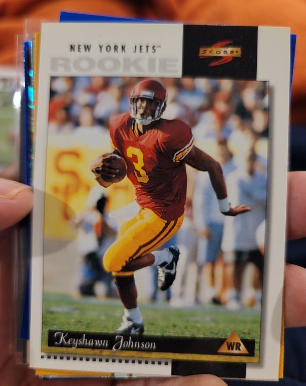 1996 Score #214 Keyshawn Johnson Rookie — front
