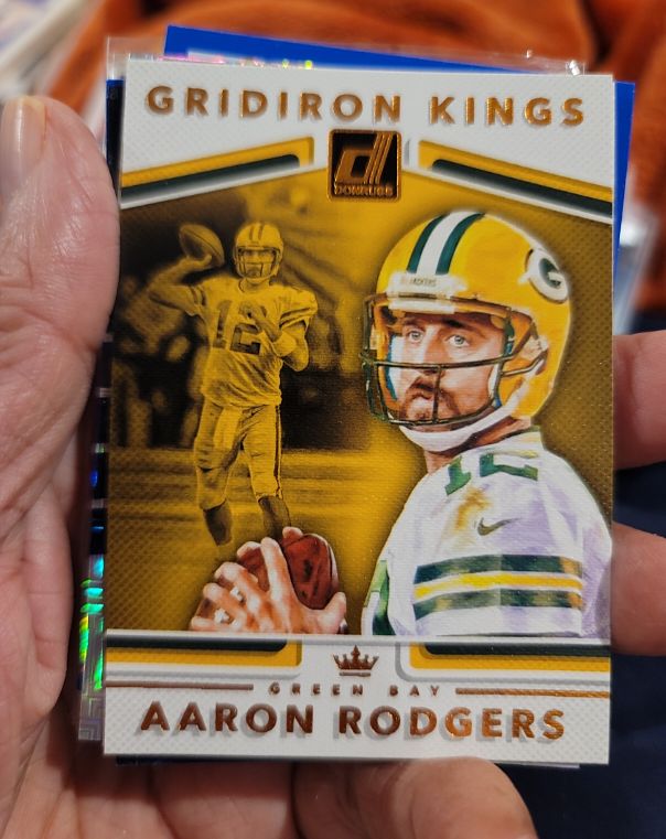 2017 Donruss Optic #35 Aaron Rodgers Gridiron Kings — front