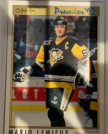 1991-92 O-Pee-Chee Premier #114 Mario Lemieux — front