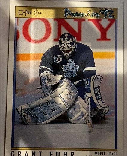 1991-92 O-Pee-Chee Premier #100 Grant Fuhr — front