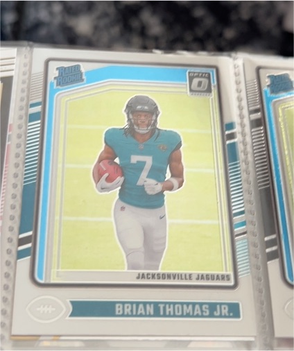 2024 Panini Donruss Optic #214 Brian Thomas Jr. — front