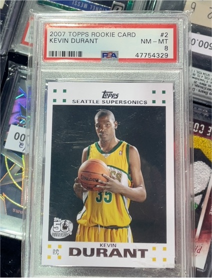 2007 Topps #2 Kevin Durant Rookie Card — front
