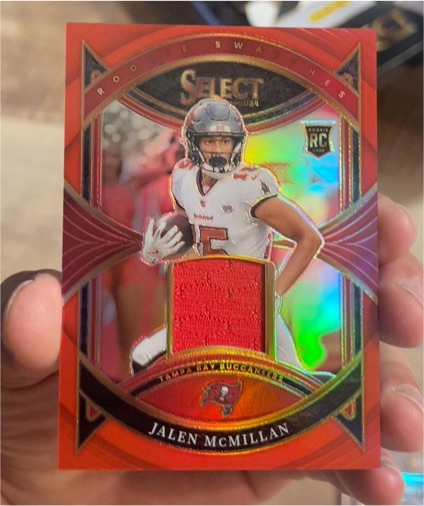 2024 Panini Select #RS-JMN Jalen McMillan Rookie Swatches — front