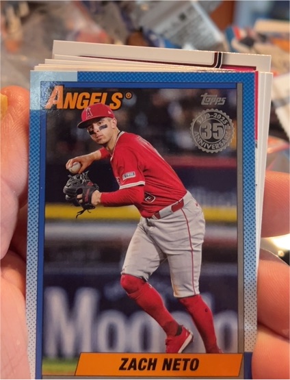2025 Topps Series 2 1990 Topps #90B2-24 Zach Neto — front