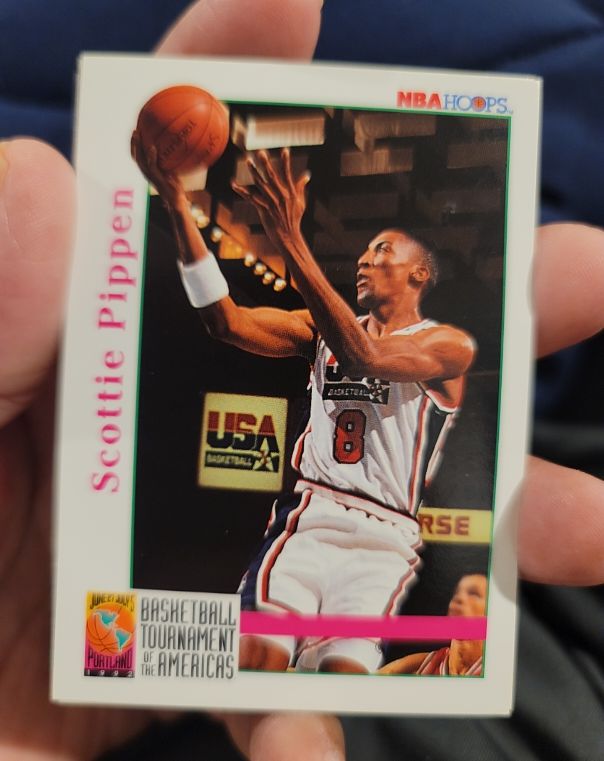 1992-93 NBA Hoops #345 Scottie Pippen USA Basketball — front