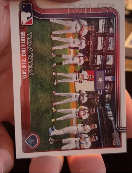 2025 Topps Series 2 #409 Texas Taters Great 8 Take Their Cuts — front