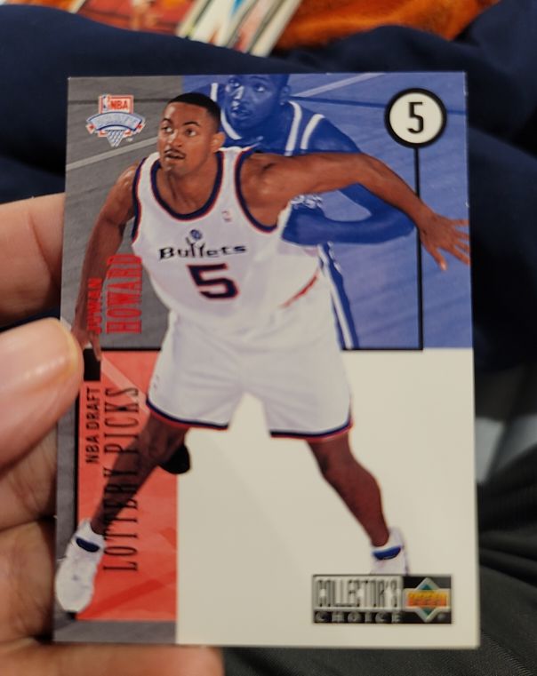 1994-95 Collector's Choice #5 Juwan Howard 1994 NBA Draft Lottery Picks Exchange — front