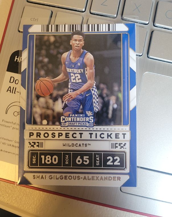 2020 Panini Contenders Draft Picks #39 Shai Gilgeous-Alexander Prospect Ticket — front