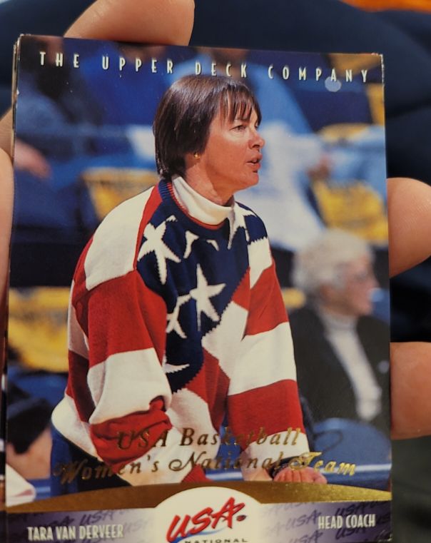 1996 Upper Deck USA #72 Tara Van Derveer — front