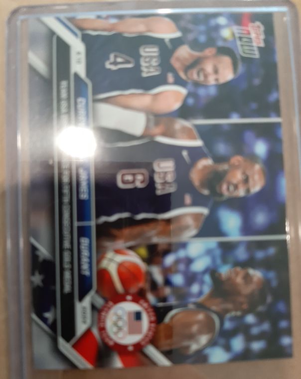 2024 Topps Now Olympic Games #26 Stephen Curry/LeBron James/Kevin Durant — front