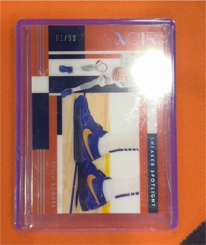 2024-25 Panini Noir Sneaker Spotlight Devin Booker — front