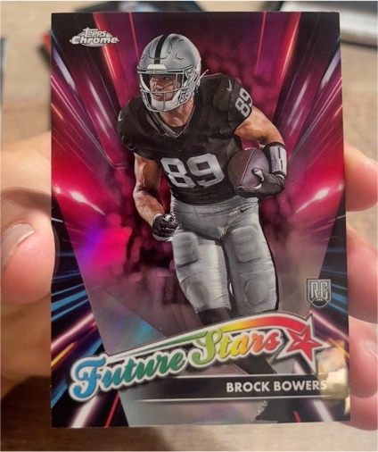 2024 Topps Chrome #FS-12 Brock Bowers Future Stars — front