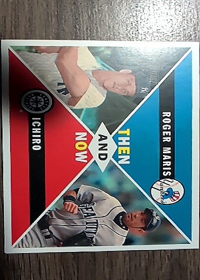 2009 Topps Heritage Then and Now #TN-5 Ichiro Suzuki Roger Maris — front
