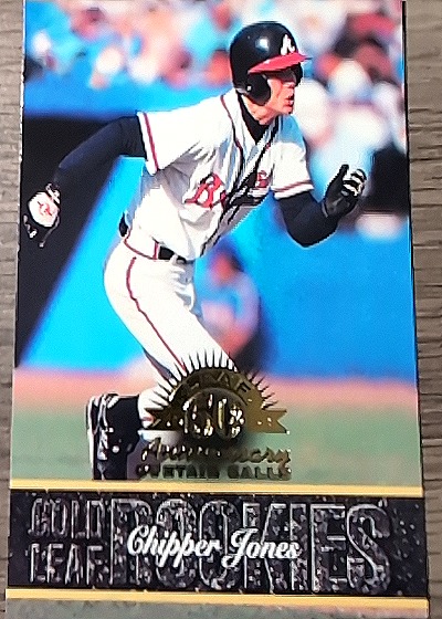 1993 Leaf Gold Rookies #19 Chipper Jones — front