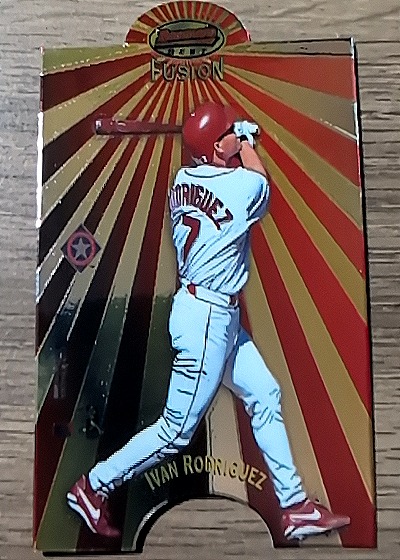 1998 Bowman's Best Mirror Image Fusion #MI10 Ivan Rodriguez — front